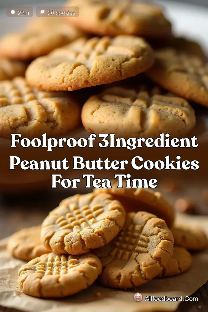 Foolproof 3Ingredient Peanut Butter Cookies for Tea Time