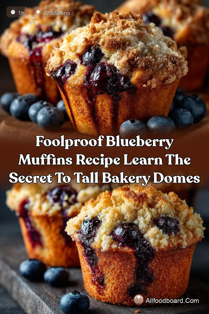 Foolproof Blueberry Muffins Recipe Learn the Secret to Tall Bakery Domes