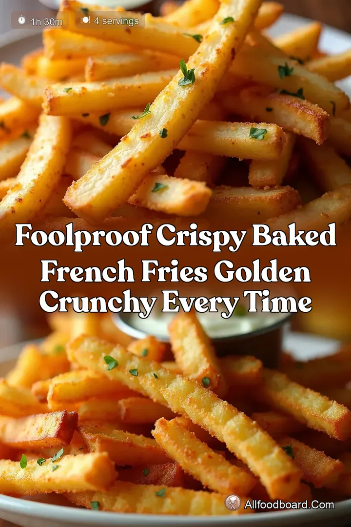 Foolproof Crispy Baked French Fries Golden Crunchy Every Time