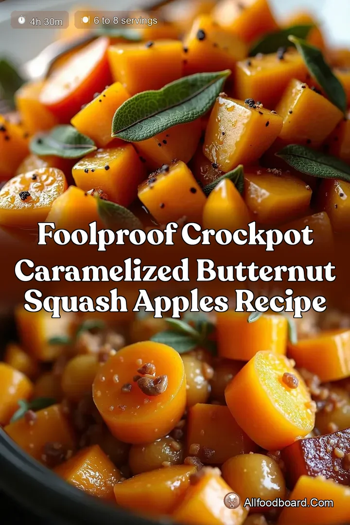Foolproof Crockpot Caramelized Butternut Squash Apples Recipe
