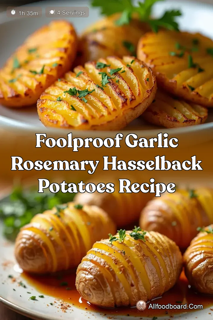 Foolproof Garlic Rosemary Hasselback Potatoes Recipe