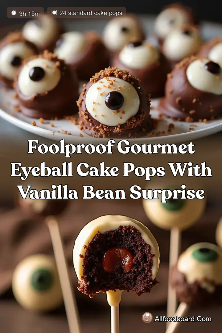 Foolproof Gourmet Eyeball Cake Pops with Vanilla Bean Surprise : PIN FOR LATER Foolproof Gourmet Eyeball Cake Pops with Vanilla Bean Surprise