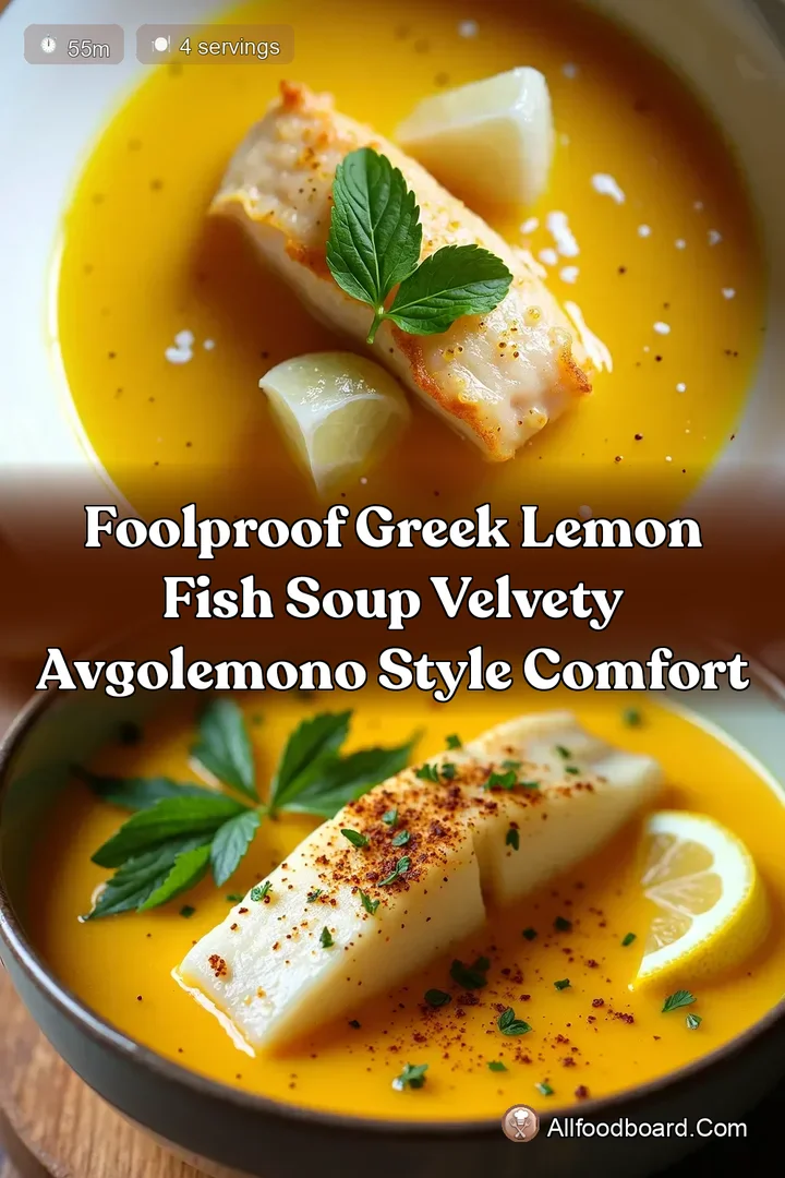 Foolproof Greek Lemon Fish Soup Velvety Avgolemono Style Comfort : PIN FOR LATER Foolproof Greek Lemon Fish Soup Velvety Avgolemono Style Comfort
