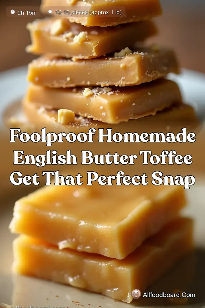 Foolproof Homemade English Butter Toffee Get That Perfect Snap : PIN FOR LATER Foolproof Homemade English Butter Toffee Get That Perfect Snap