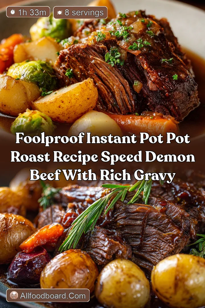Foolproof Instant Pot Pot Roast Recipe Speed Demon Beef with Rich Gravy