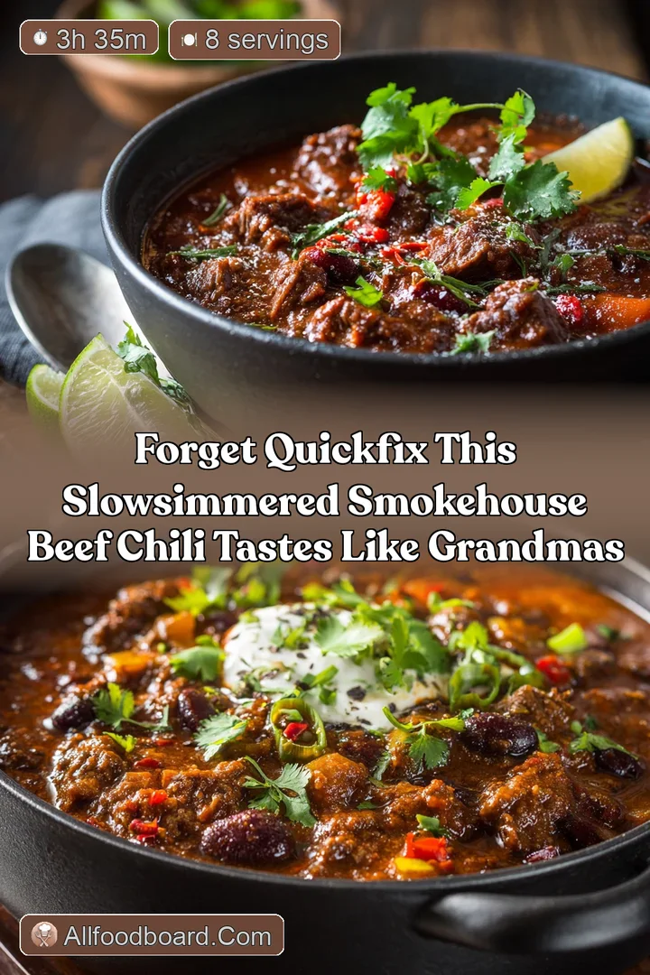 Forget quickfix This SlowSimmered Smokehouse Beef Chili Tastes Like Grandmas