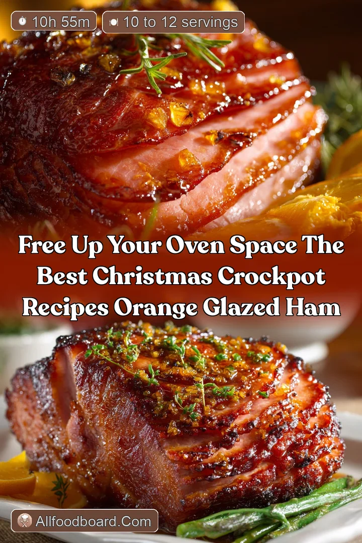 Free up your oven space The Best Christmas Crockpot Recipes Orange Glazed Ham