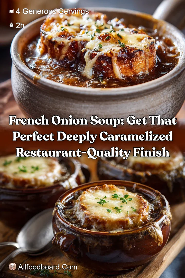 French Onion Soup: Get That Perfect Deeply Caramelized Restaurant-Quality Finish