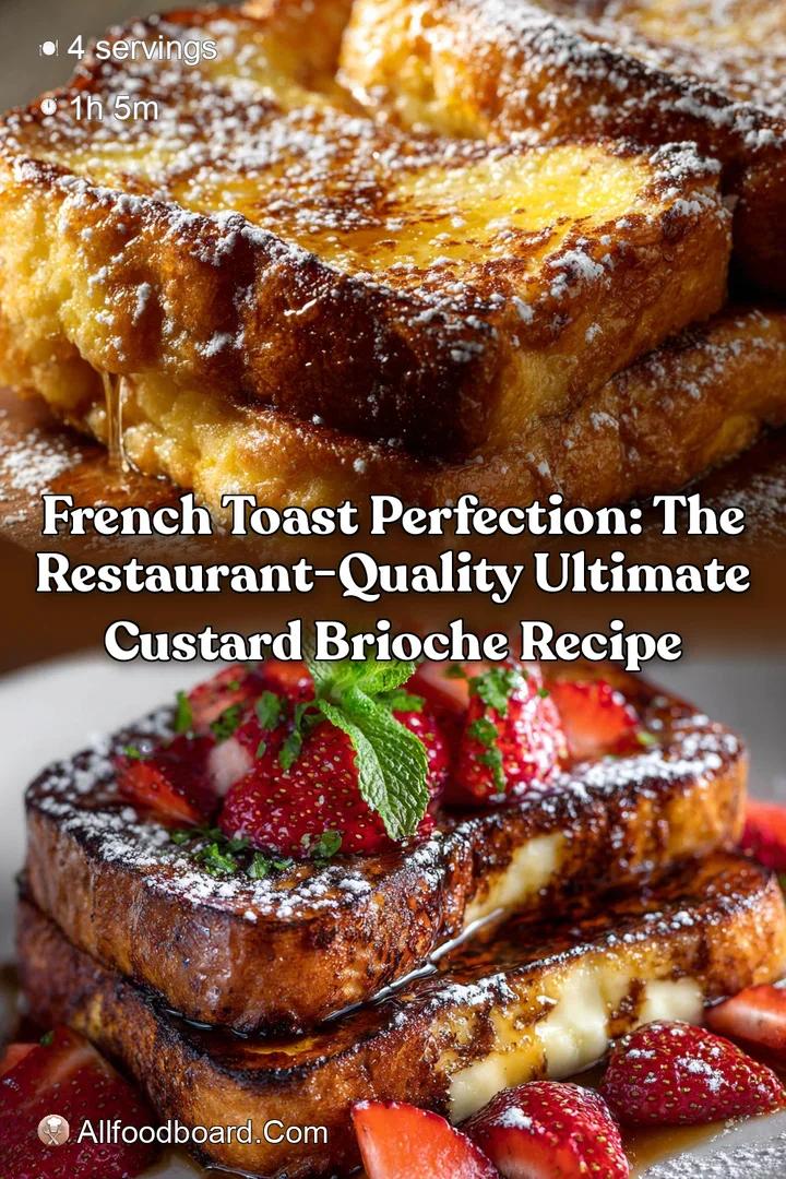 French Toast Perfection: The Restaurant-Quality Ultimate Custard Brioche Recipe