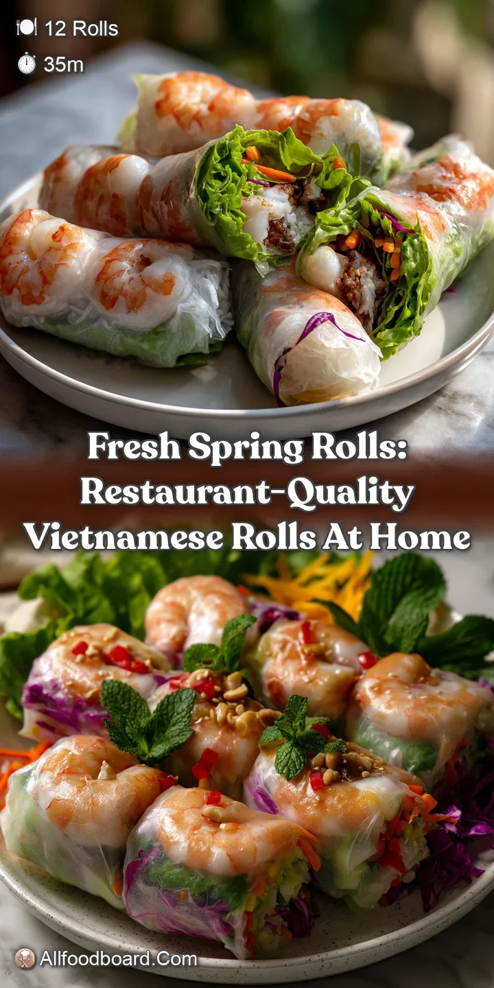 Fresh Spring Rolls: Restaurant-Quality Vietnamese Rolls at Home