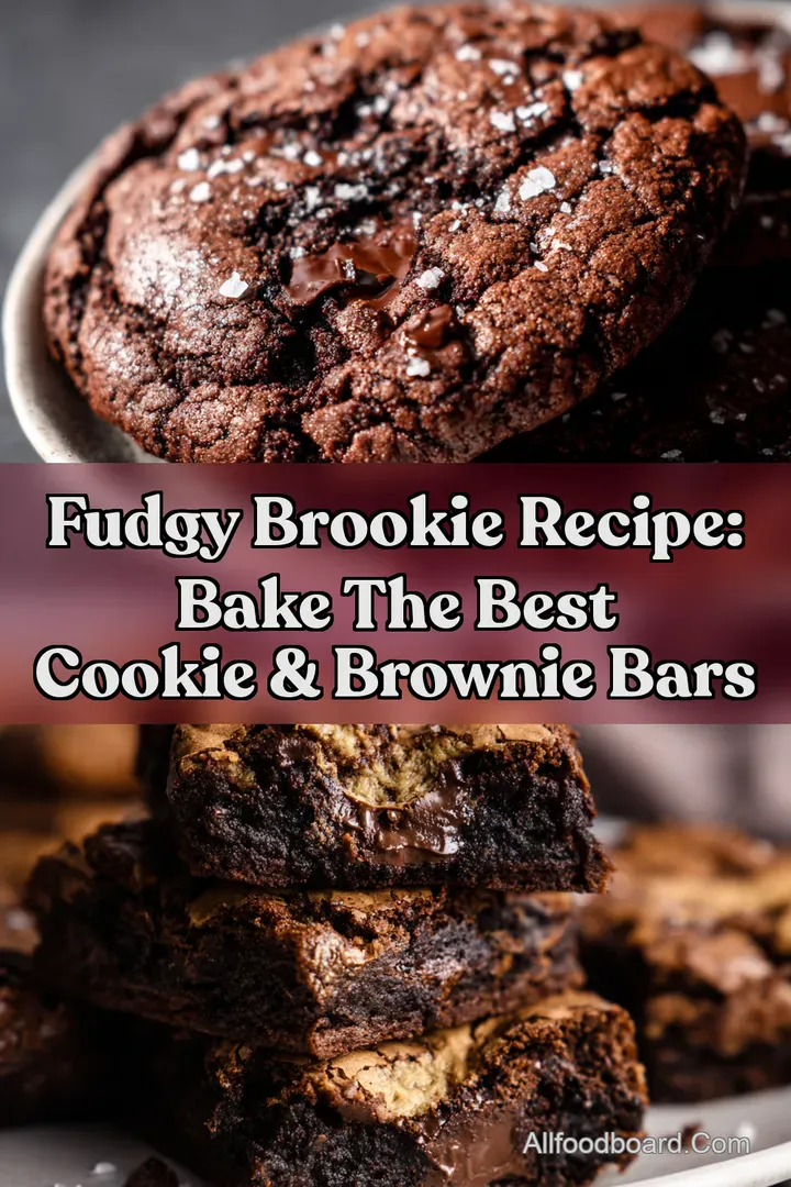 Fudgy Brookie Recipe: Bake The Best Cookie & Brownie Bars : PIN FOR LATER Fudgy Brookie Recipe: Bake The Best Cookie & Brownie Bars