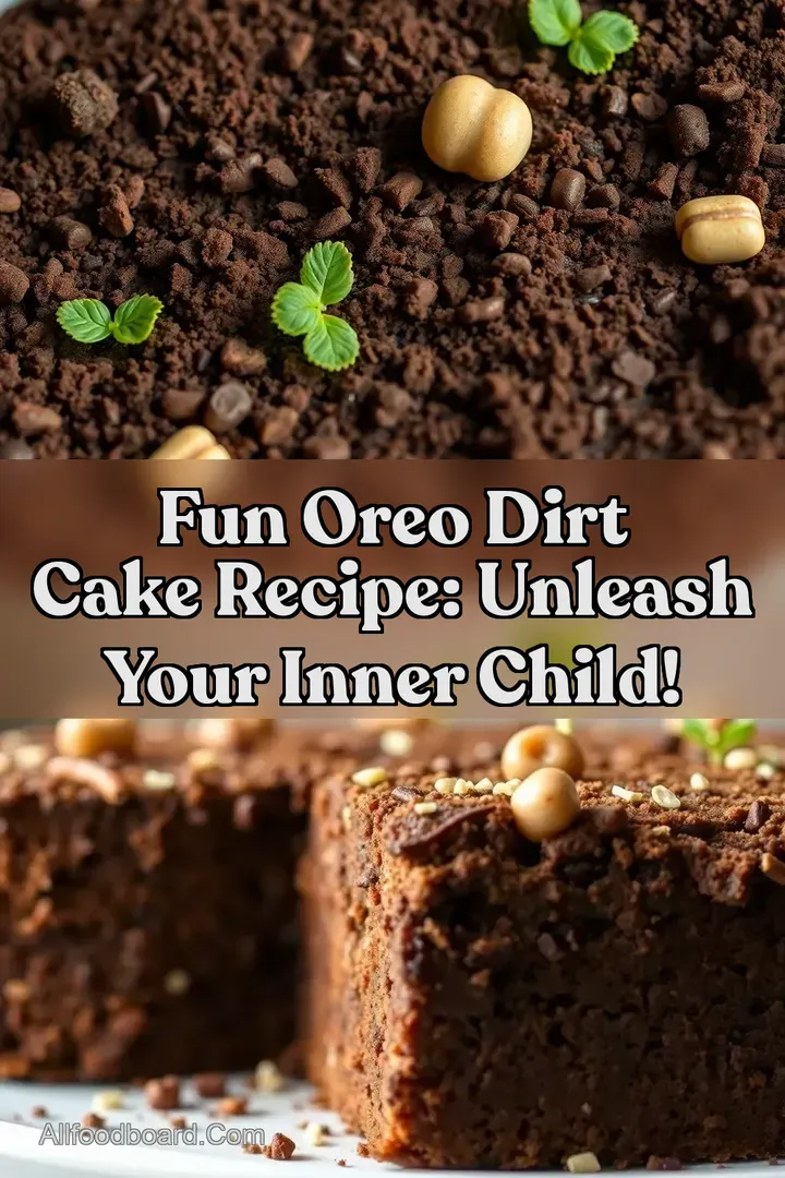 Fun Oreo Dirt Cake Recipe: Unleash Your Inner Child! : PIN FOR LATER Fun Oreo Dirt Cake Recipe: Unleash Your Inner Child!