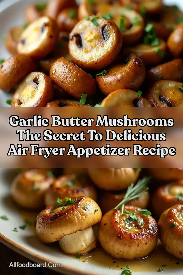 Garlic Butter Mushrooms The Secret to Delicious Air Fryer Appetizer Recipe