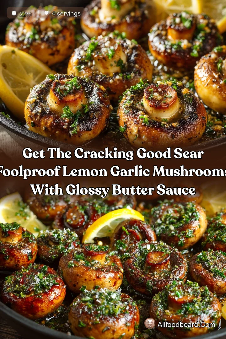 Get the Cracking Good Sear Foolproof Lemon Garlic Mushrooms with Glossy Butter Sauce