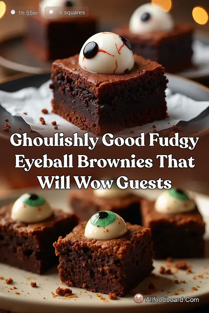 Ghoulishly Good Fudgy Eyeball Brownies That Will Wow Guests : PIN FOR LATER Ghoulishly Good Fudgy Eyeball Brownies That Will Wow Guests
