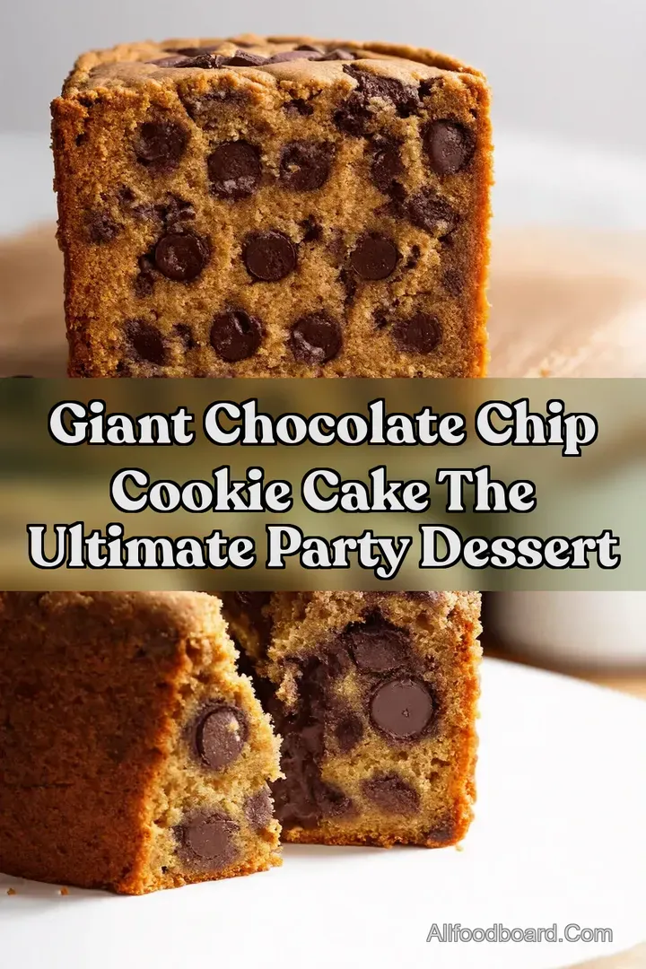 Giant Chocolate Chip Cookie Cake The Ultimate Party Dessert : PIN FOR LATER Giant Chocolate Chip Cookie Cake The Ultimate Party Dessert