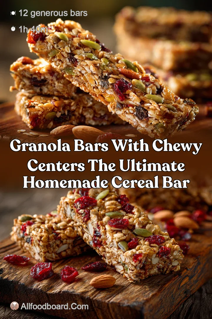 Granola Bars with Chewy Centers The Ultimate Homemade Cereal Bar