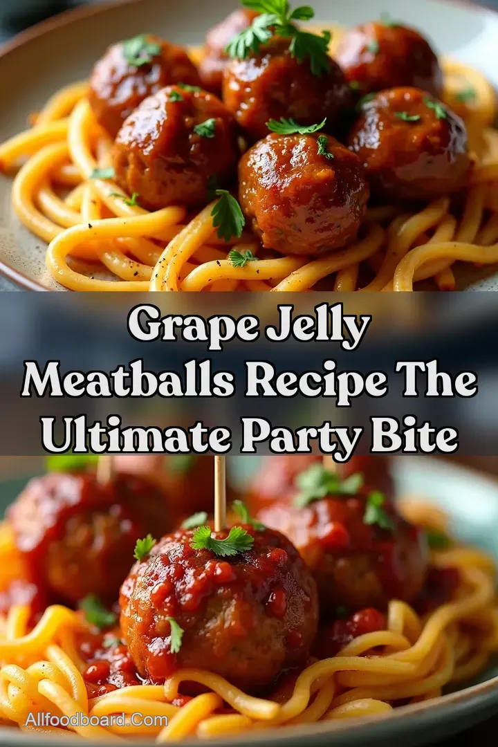 Grape Jelly Meatballs Recipe The Ultimate Party Bite