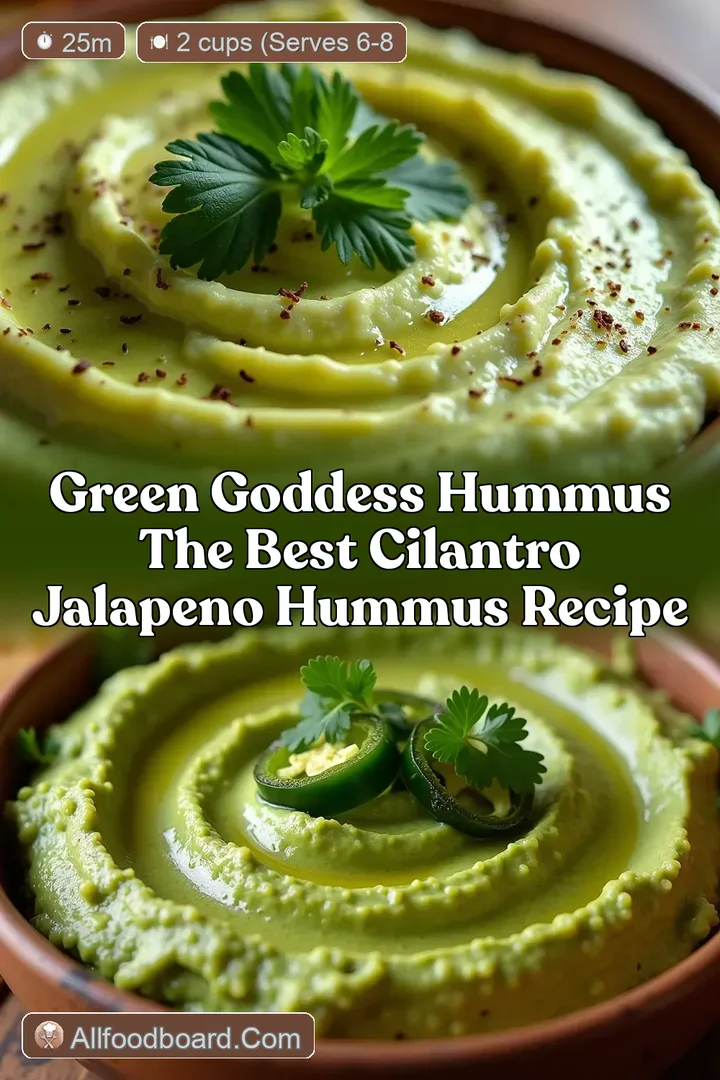 Green Goddess Hummus The Best Cilantro Jalapeno Hummus Recipe