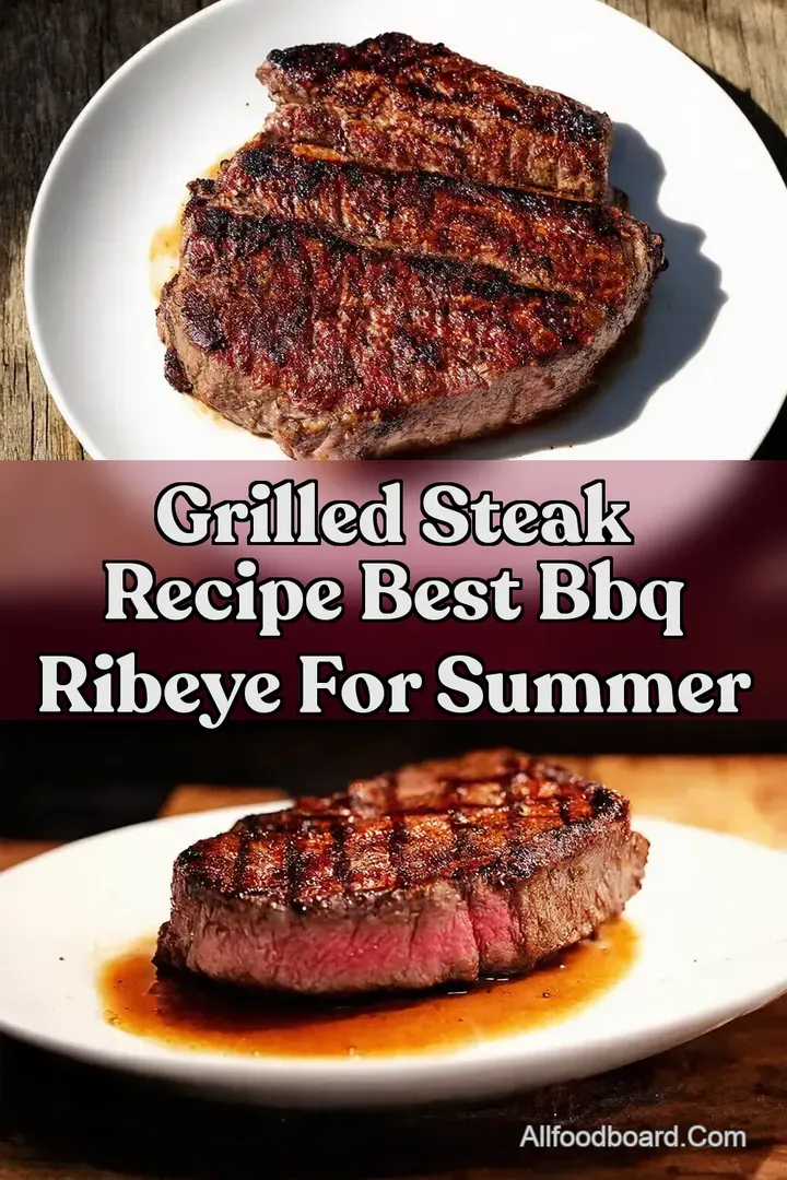 Grilled Steak Recipe Best BBQ Ribeye for Summer : PIN FOR LATER Grilled Steak Recipe Best BBQ Ribeye for Summer