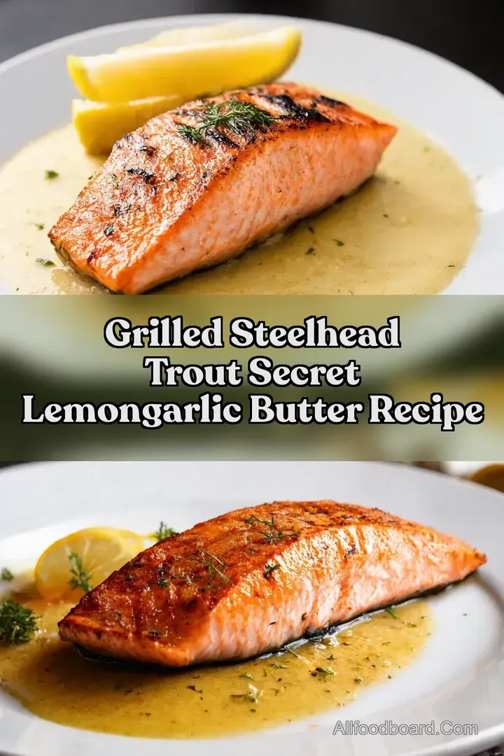 Grilled Steelhead Trout Secret LemonGarlic Butter Recipe : PIN FOR LATER Grilled Steelhead Trout Secret LemonGarlic Butter Recipe