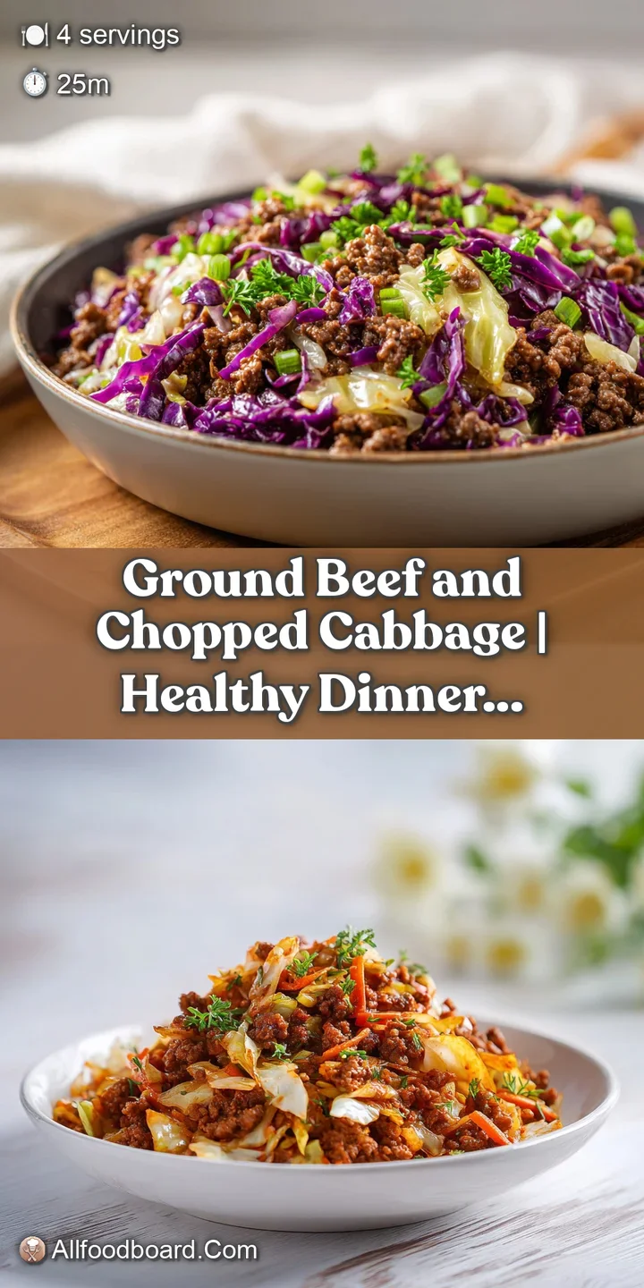 Close-up of glistening ground beef and tender chopped cabbage, seared to a savory perfection with visible texture.