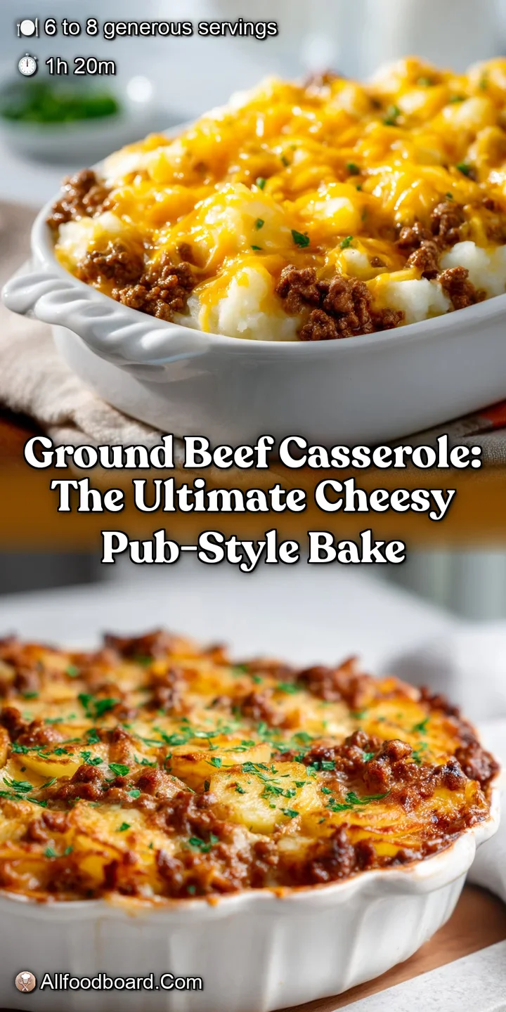Ground Beef Casserole: The Ultimate Cheesy Pub-Style Bake