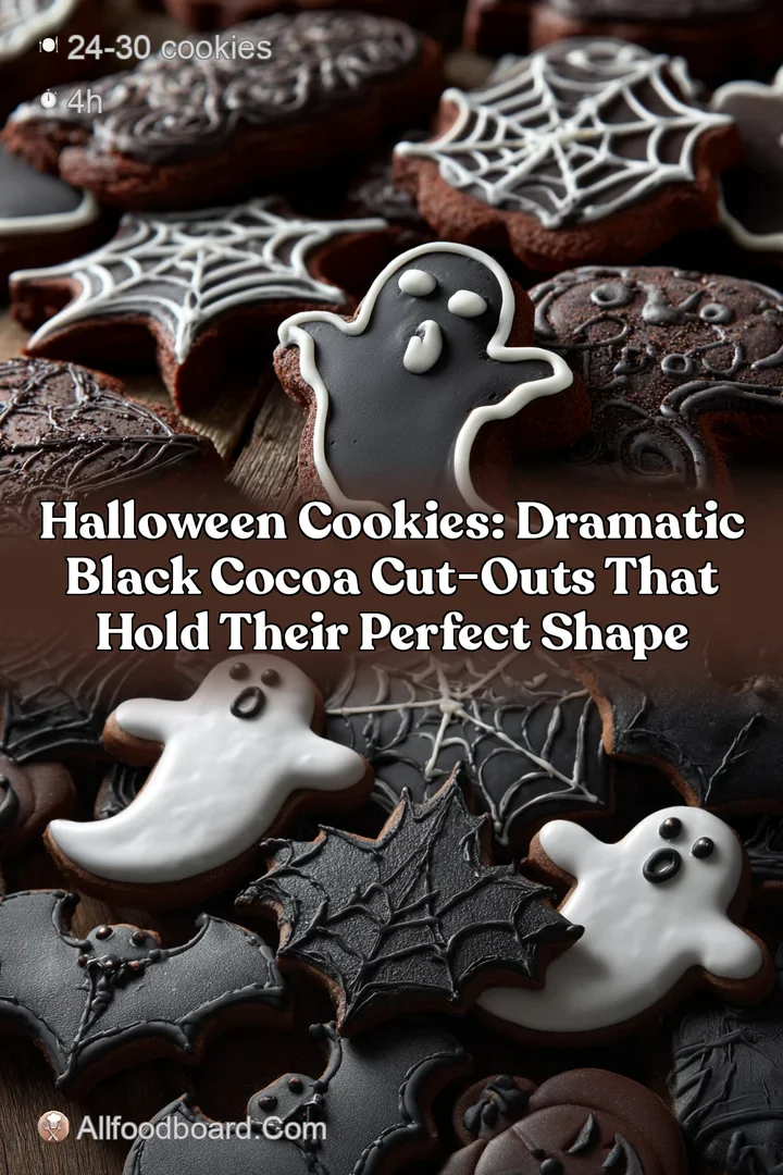 Halloween Cookies: Dramatic Black Cocoa Cut-Outs that Hold Their Perfect Shape