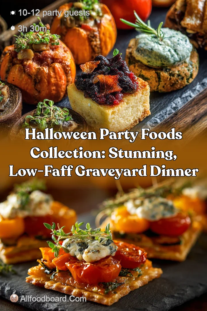 Halloween Party Foods Collection: Stunning Low-Faff Graveyard Dinner