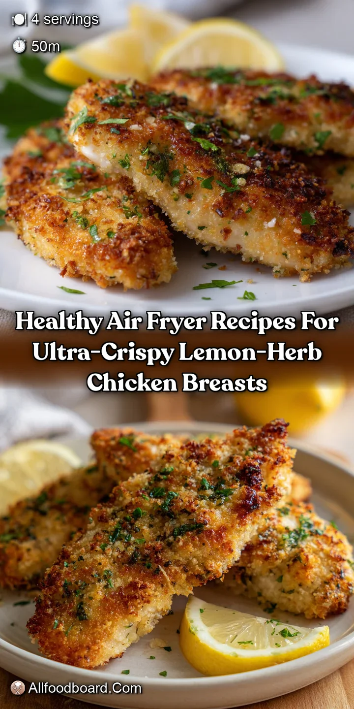 Healthy Air Fryer Recipes for Ultra-Crispy Lemon-Herb Chicken Breasts