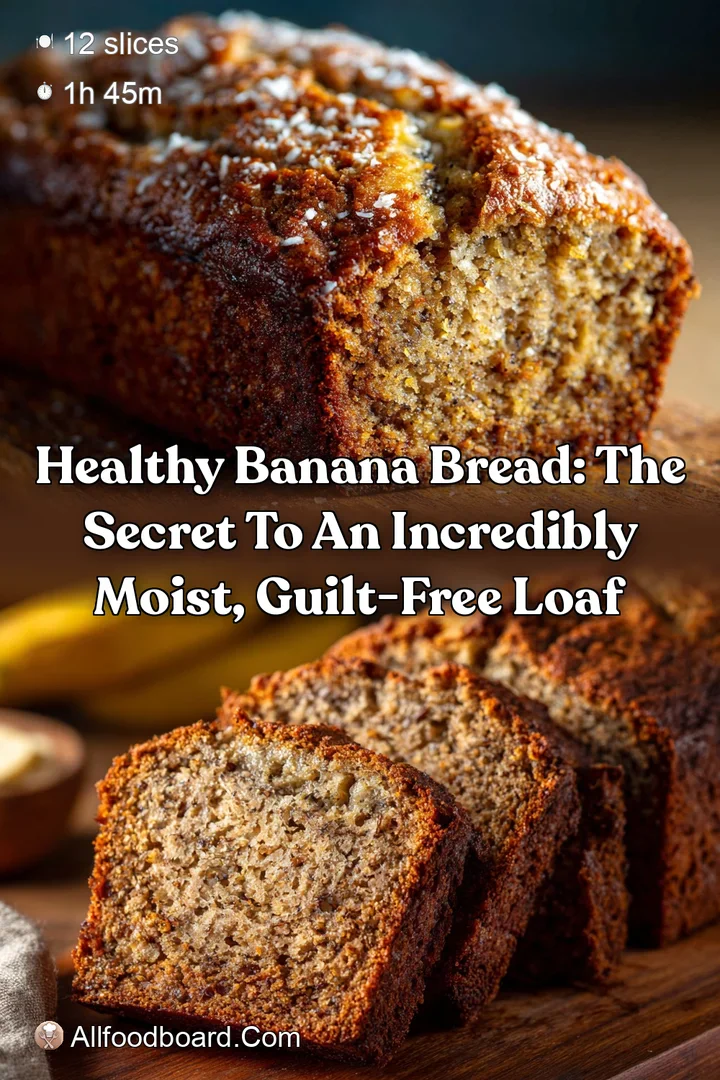 Healthy Banana Bread: The Secret to an Incredibly Moist Guilt-Free Loaf