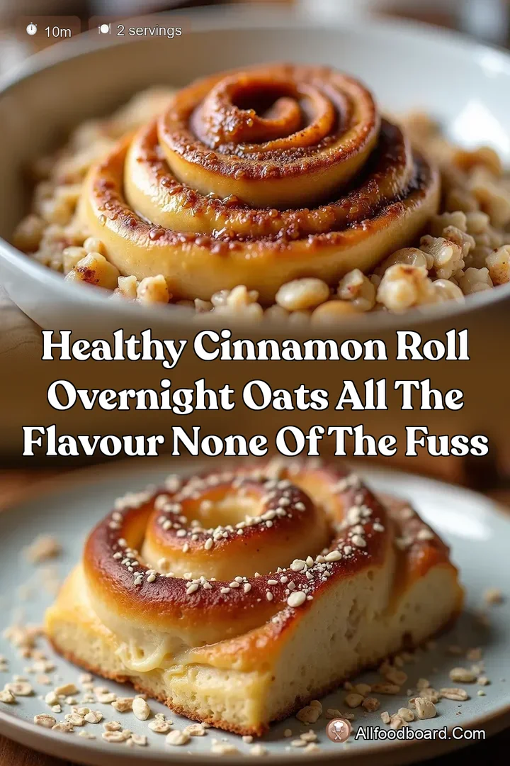 Healthy Cinnamon Roll Overnight Oats All the Flavour None of the Fuss