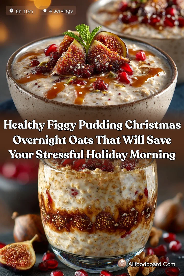 Healthy Figgy Pudding Christmas Overnight Oats That Will Save Your Stressful Holiday Morning