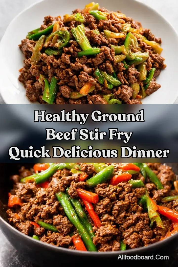 Healthy Ground Beef Stir Fry Quick Delicious Dinner