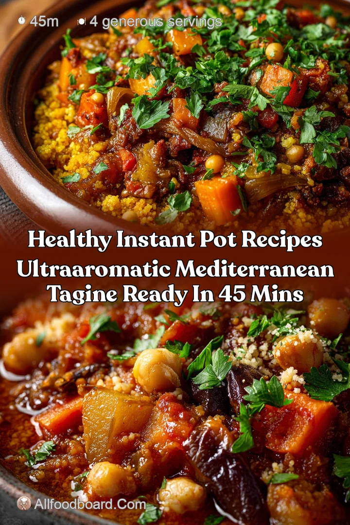Healthy Instant Pot Recipes UltraAromatic Mediterranean Tagine Ready in 45 Mins