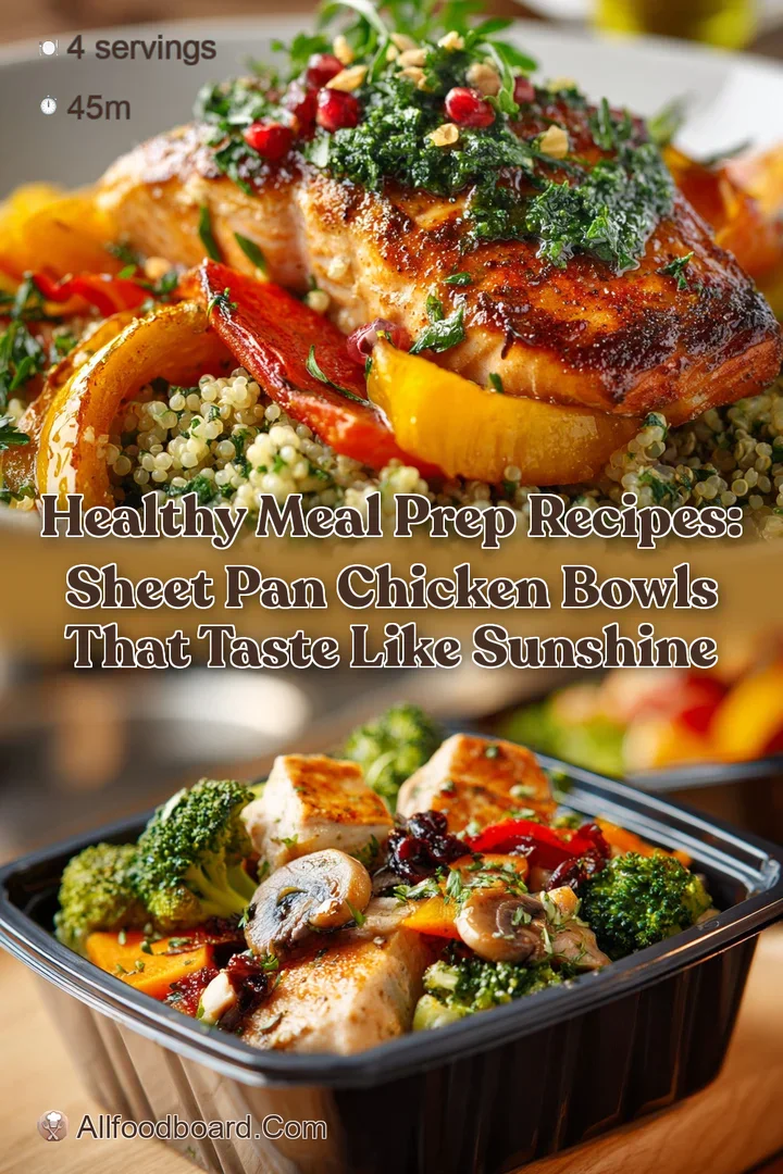 Healthy Meal Prep Recipes: Sheet Pan Chicken Bowls that Taste Like Sunshine