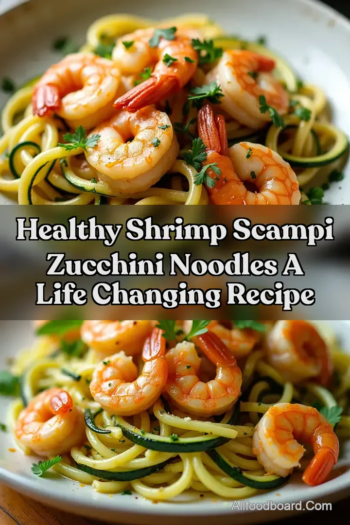 Healthy Shrimp Scampi Zucchini Noodles A Life Changing Recipe