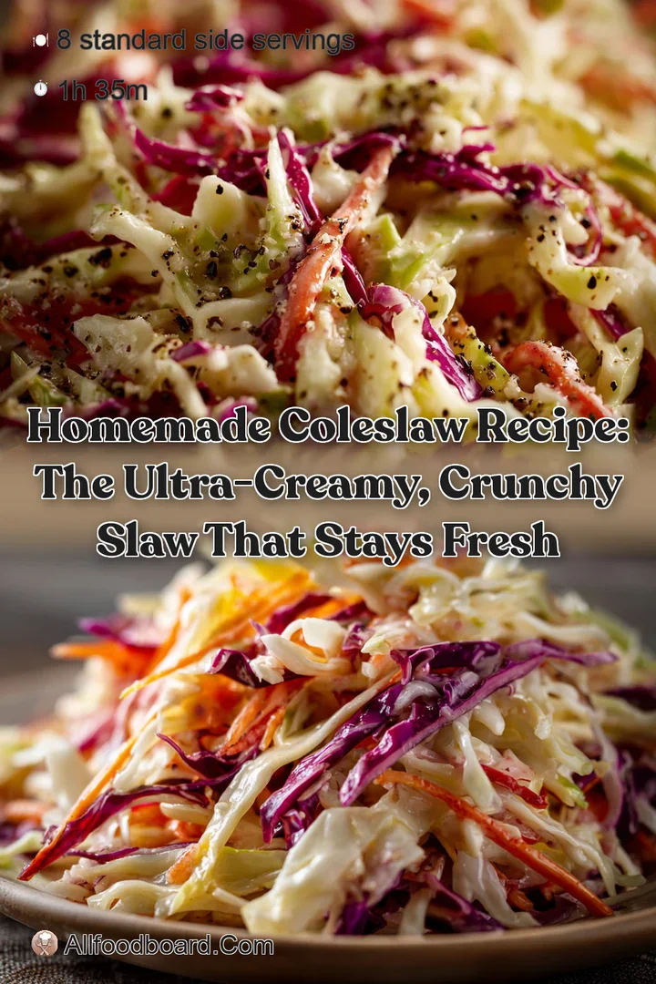 Homemade Coleslaw Recipe: The Ultra-Creamy Crunchy Slaw That Stays Fresh