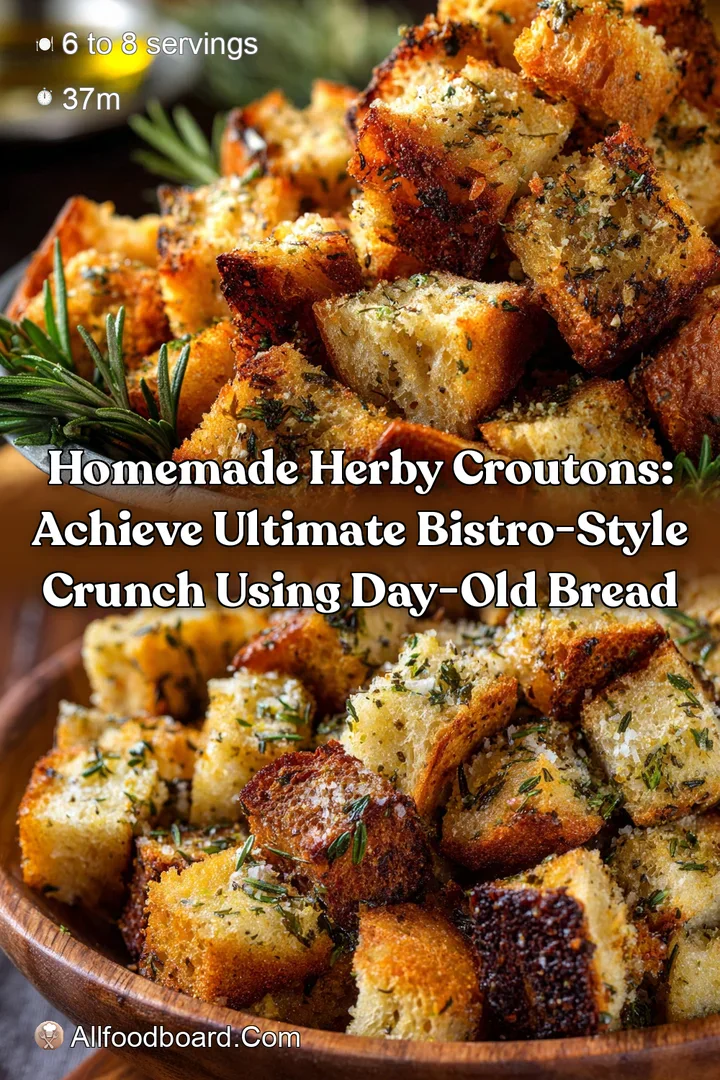 Homemade Herby Croutons: Achieve Ultimate Bistro-Style Crunch Using Day-Old Bread