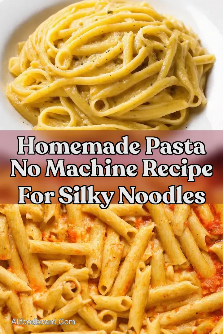 Homemade Pasta No Machine Recipe for Silky Noodles