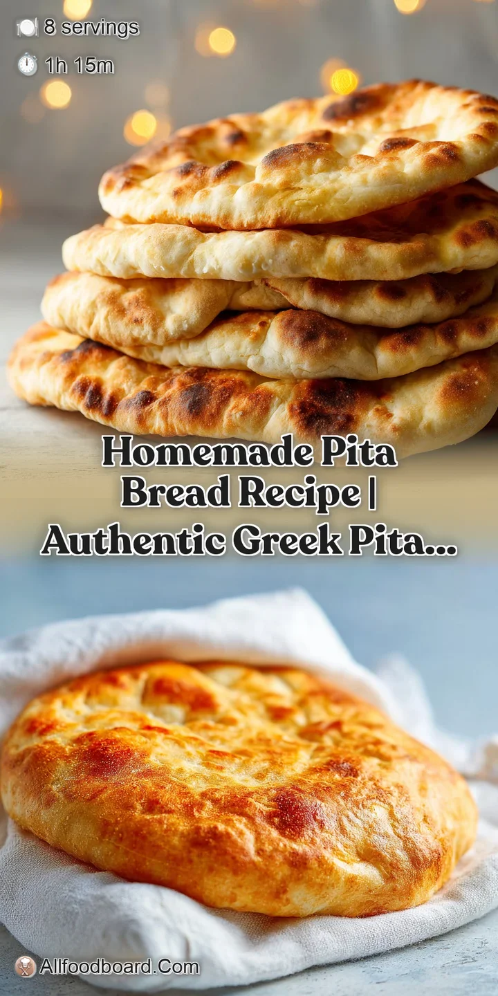 Close-up of a freshly baked, airy pita bread with a delicate, slightly bubbled surface and soft texture.