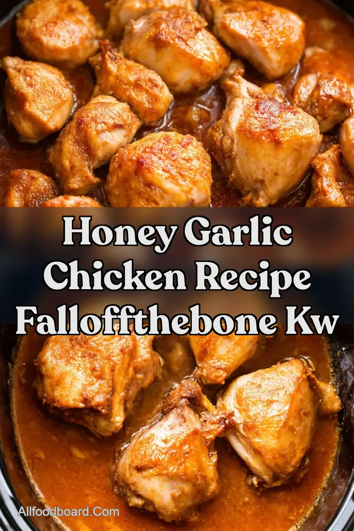 Honey Garlic Chicken Recipe FallOffTheBone kw