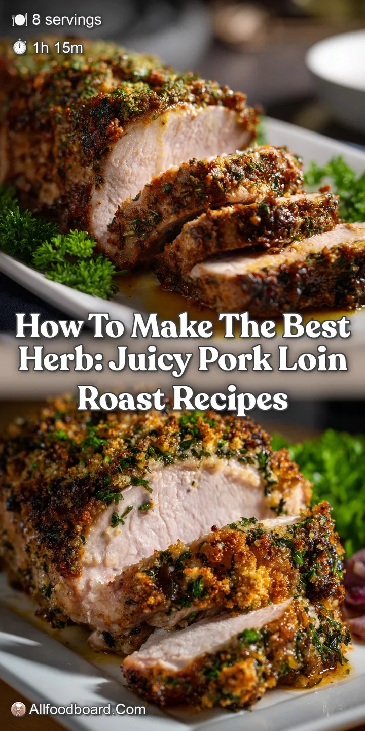 How to Make the BEST HERB: Juicy Pork Loin Roast Recipes
