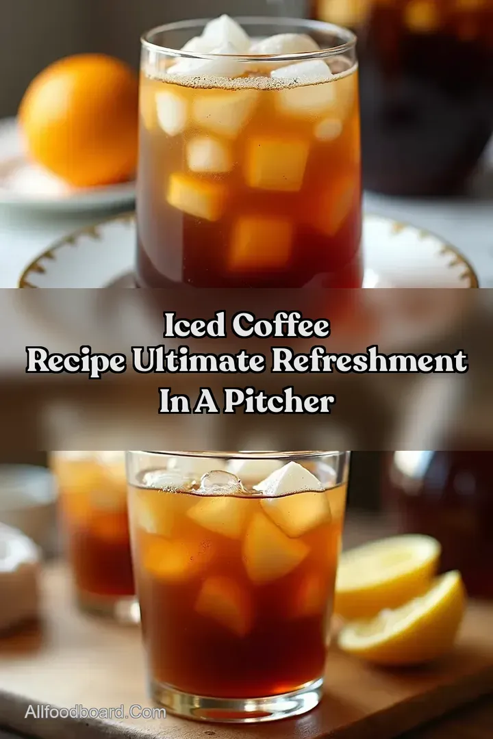 Iced Coffee Recipe Ultimate Refreshment in a Pitcher : PIN FOR LATER Iced Coffee Recipe Ultimate Refreshment in a Pitcher