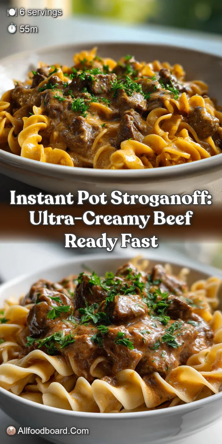 Instant Pot Stroganoff: Ultra-Creamy Beef Ready Fast