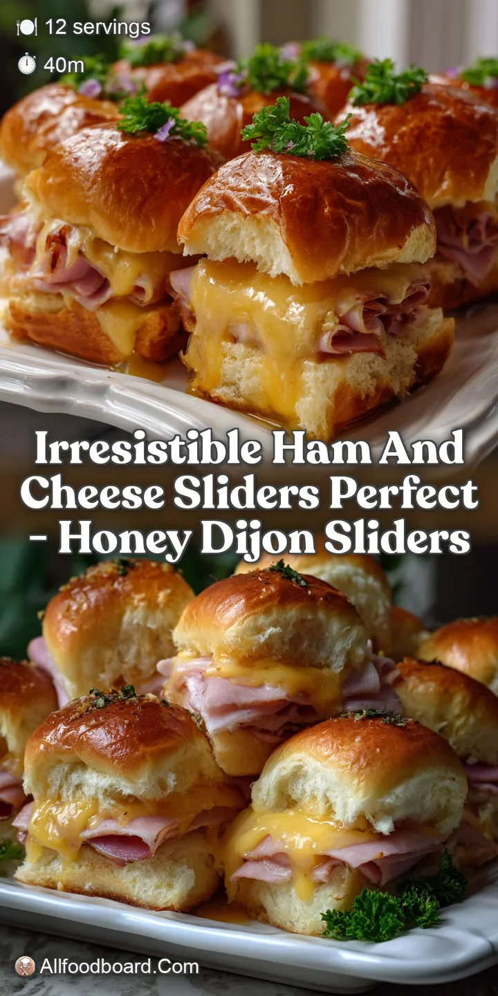 Irresistible Ham and Cheese Sliders Perfect - Honey Dijon Sliders