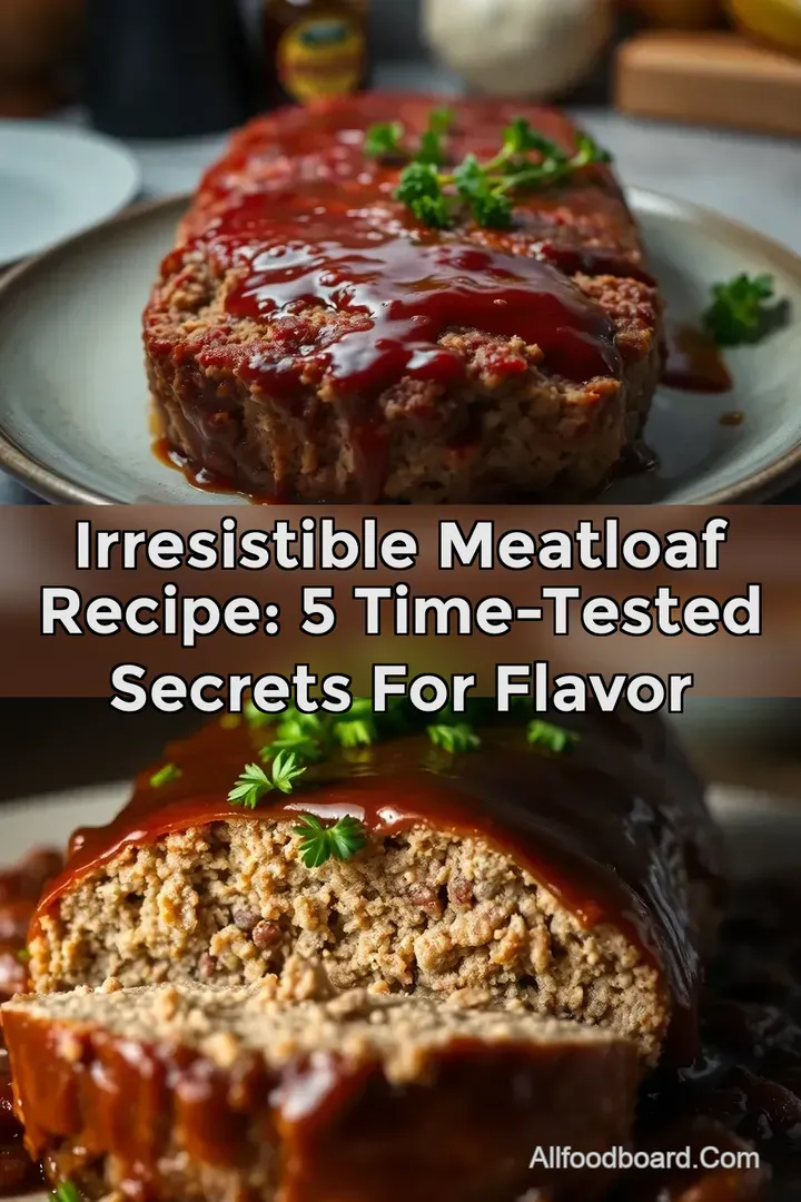 Irresistible Meatloaf Recipe: 5 Time-Tested Secrets for Flavor : PIN FOR LATER Irresistible Meatloaf Recipe: 5 Time-Tested Secrets for Flavor