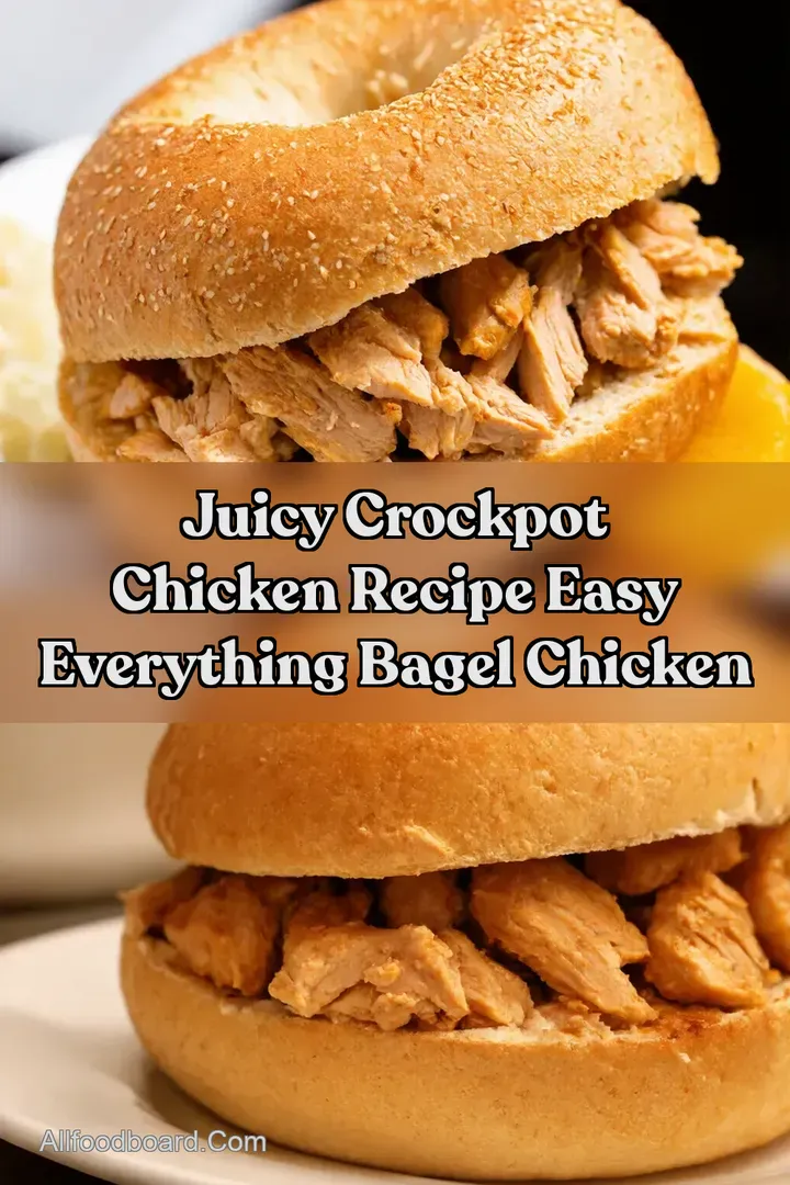 Juicy Crockpot Chicken Recipe Easy Everything Bagel Chicken