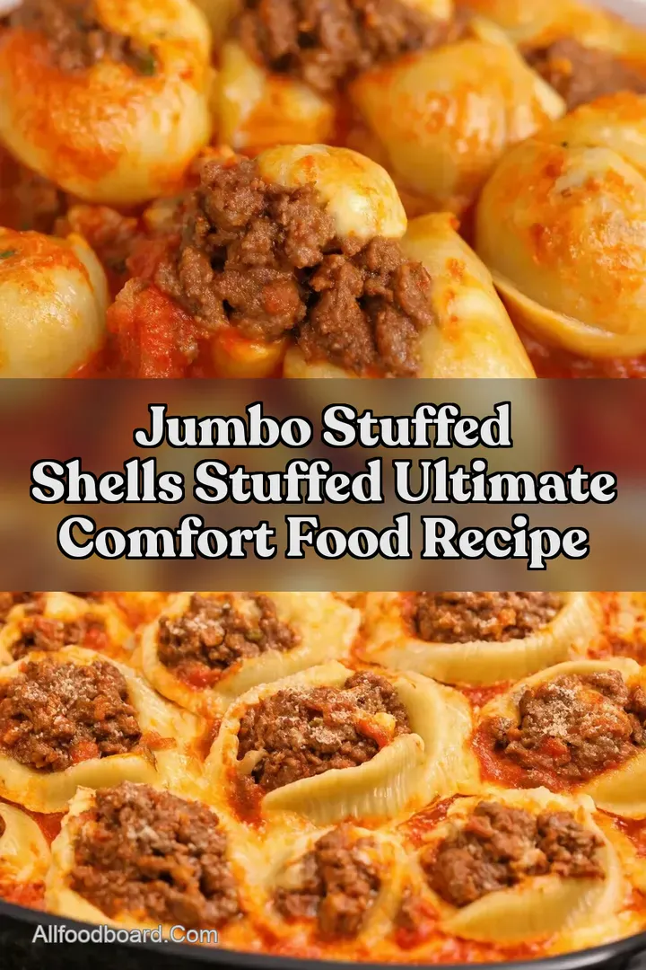 Jumbo Stuffed Shells Stuffed Ultimate Comfort Food Recipe : PIN FOR LATER Jumbo Stuffed Shells Stuffed Ultimate Comfort Food Recipe