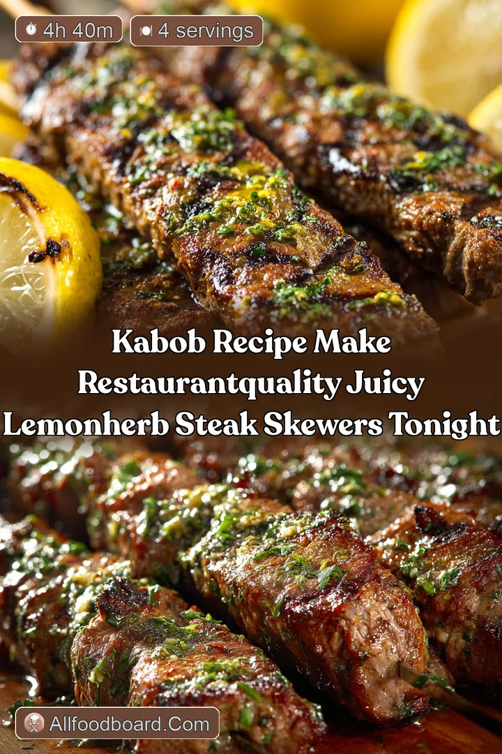 Kabob Recipe Make RestaurantQuality Juicy LemonHerb Steak Skewers Tonight